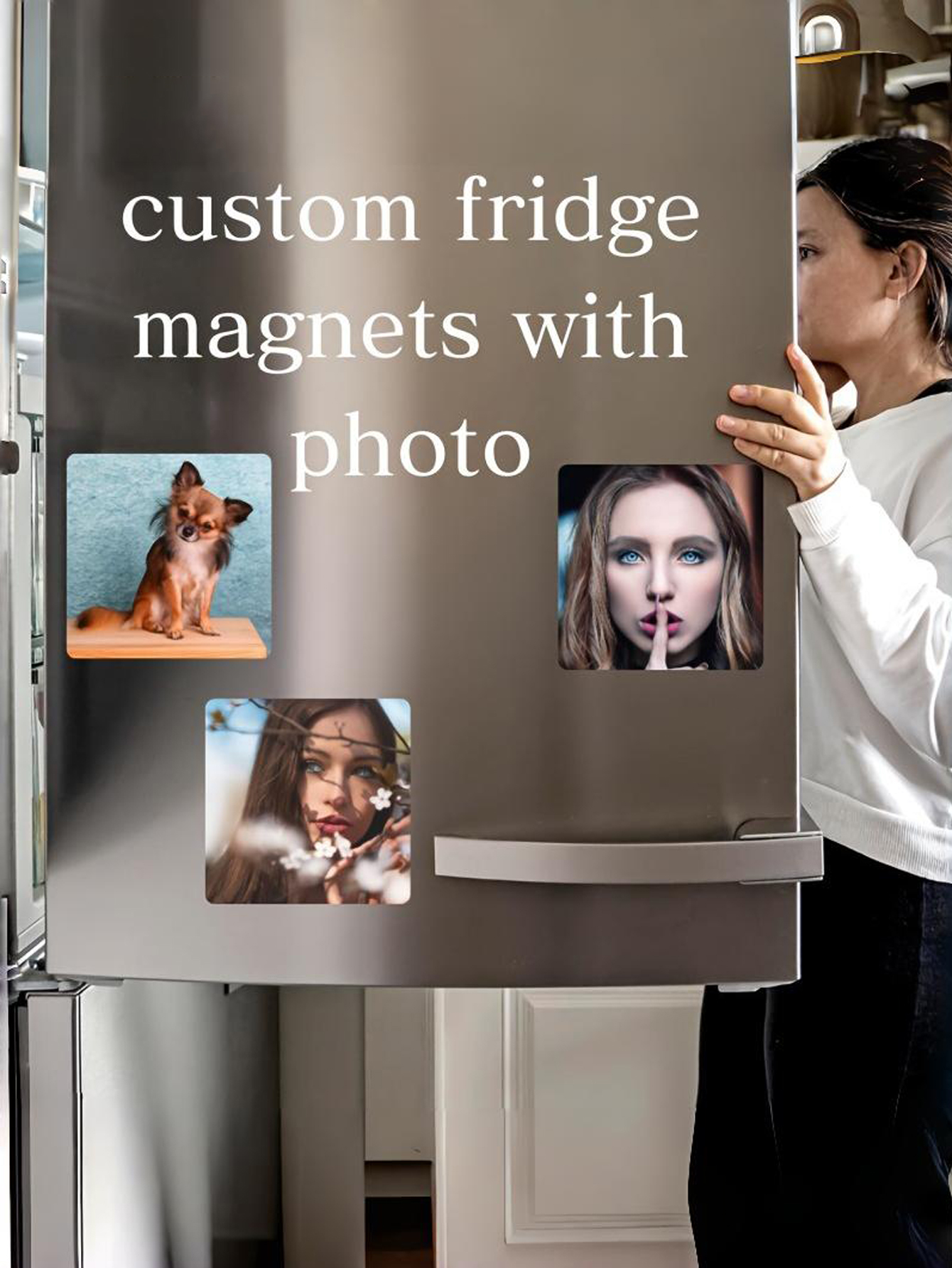 Personalized Picture Magnet for Refrigerator